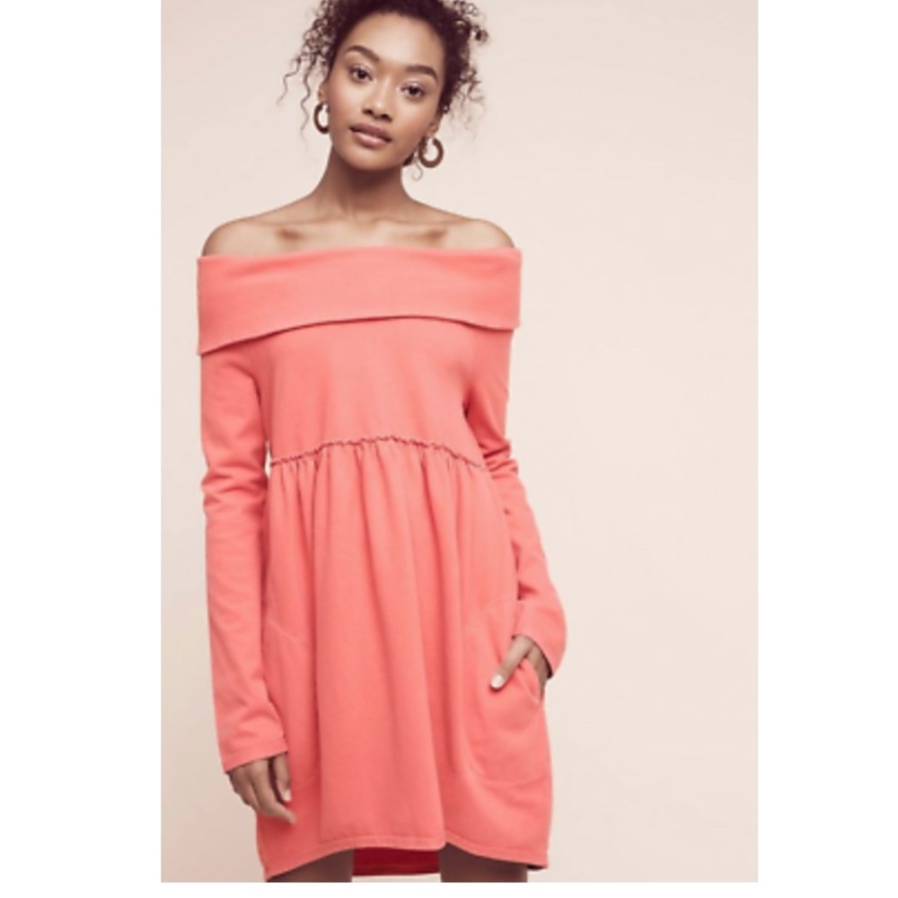 Anthropologie off-the-shoulder cocoon dress